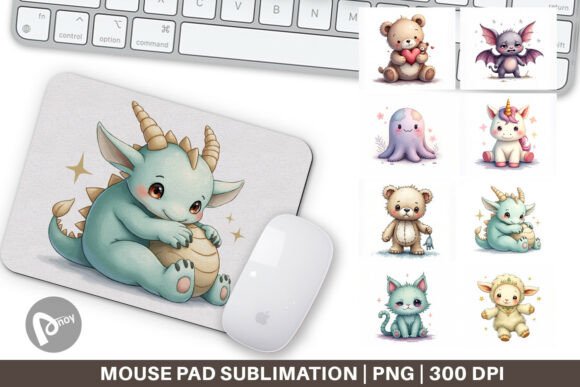 Broken Plushie Spirits Mouse Pad: Soft Creativity Meets Desk Function
