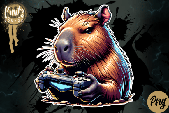 Capybara Gaming Design for Sublimation Projects