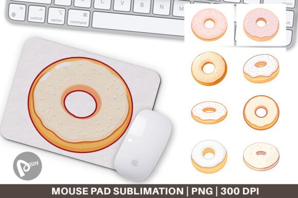 Creative Powdered Donut Mouse Pad Ideas for Your Desk