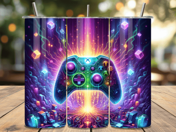 Cyberpunk Gaming Controller Tumbler Wrap Guide