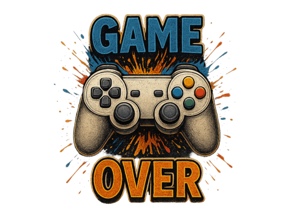 Evaluating the Game Over Graffiti Gaming Controller PNG for Creative and Commercial Projects