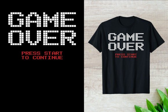 Game Over Press Start to Gaming T-Shirt: More Than Just a Retro Slogan