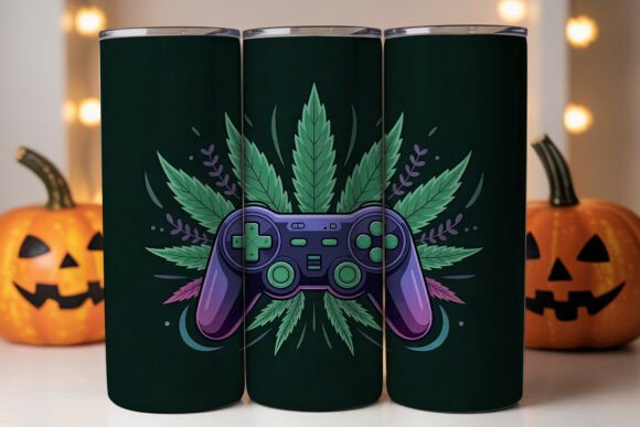 Gaming Cannabis 20oz Tumbler Wrap: Strategic Design for Targeted Brand Expression