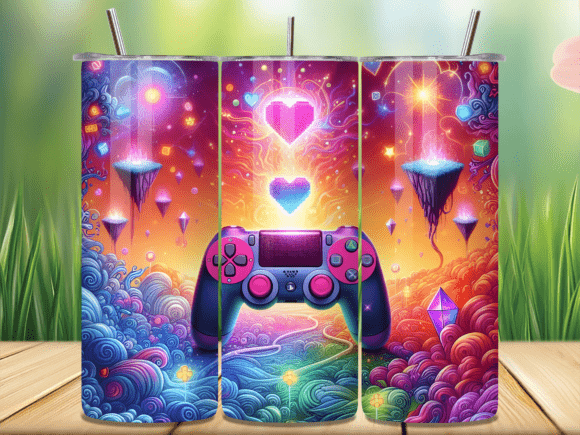 Gaming Controller Fantasy Tumbler Wrap: Where Pop Culture Meets Personalized Drinkware