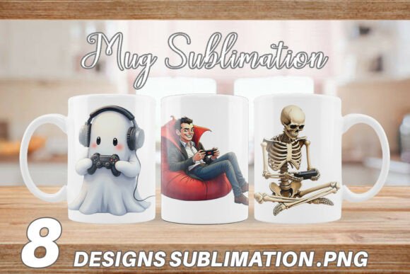 Monster Gaming Night Mug Wrap: Sublimation Fun