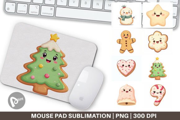Mouse Pad Christmas Cookies: A Festive Fusion of Design and Desk Functionality