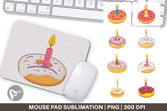 Mouse Pad Donut Candle: Creative Typography for Modern Design