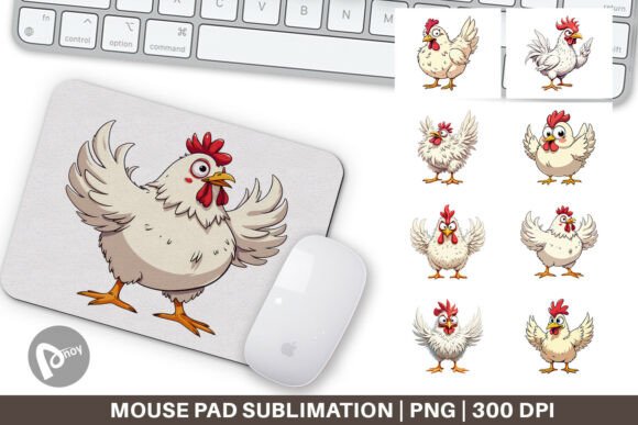 Mouse Pad Expressive Chicken: A Creative Desk Upgrade