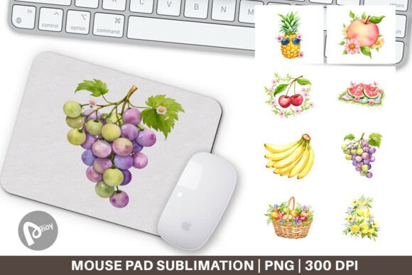 Mouse Pad Fruit Picnic: A Practical Surface for Purposeful Work