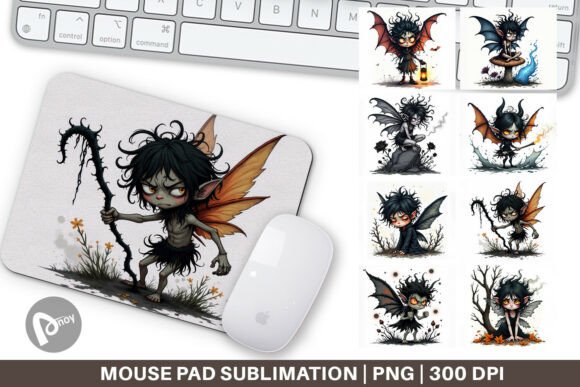 Mouse Pad Grumpy Dark Fairy: Where Desk Aesthetic Meets Everyday Utility