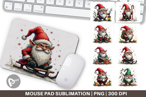 Mouse Pad Grumpy Gnome Christmas: A Festive Desk Companion for Productivity and Comfort