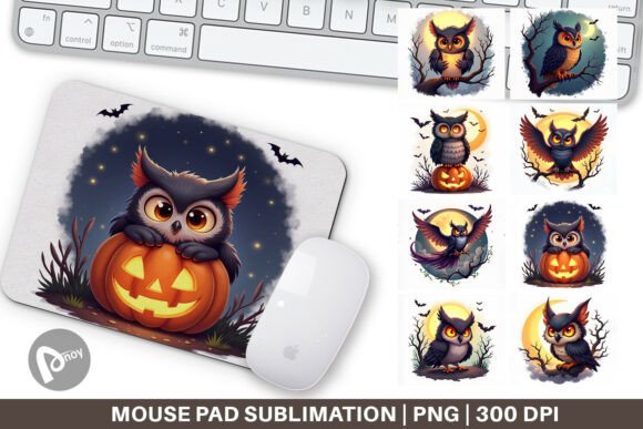 Mouse Pad Halloween Owl Whispers: Balancing Seasonal Design and Everyday Utility