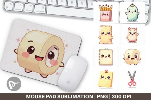 Mouse Pad Kawaii Stationery – A Splash of Cute That Boosts Your Daily Work and Play