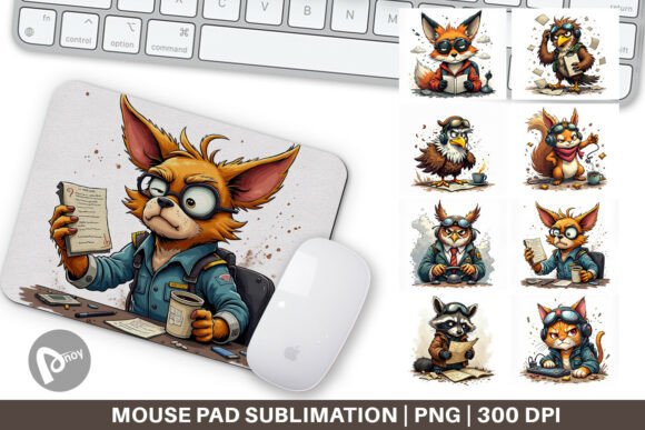 Mouse Pad Pilot Grumps: Style Meets Desktop Function