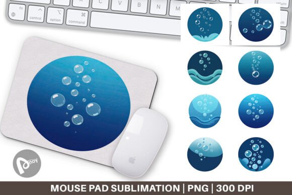 Mouse Pad Underwater Bubbles: Style Meets Comfort