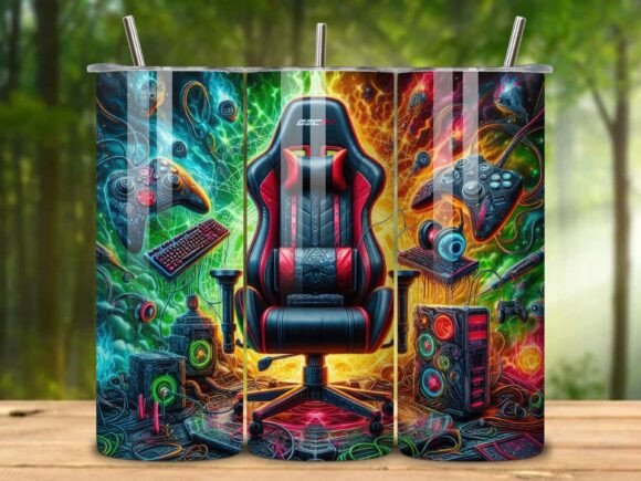 Neon Gaming Gear 20oz Tumbler Wrap V.4