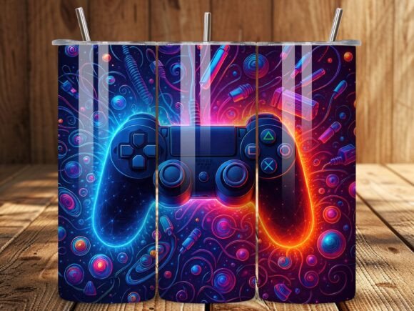 Pink Gaming Station Tumbler Wrap: A Practical Digital Design for Custom Tumblers