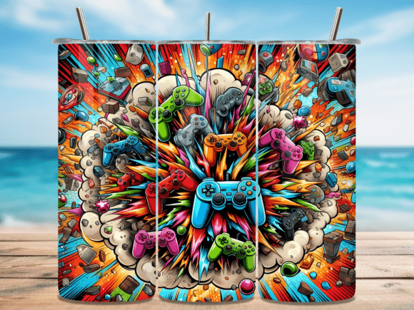 The Art of Play: Why the Gaming Controller Pop Art Tumbler Wrap Resonates Across Creative Communities