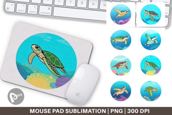The Sea Turtle Sublimation Mouse Pad: Merging Art and Ergonomics for Your Desk